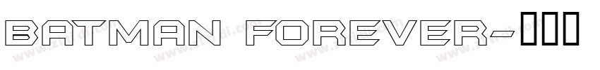 batman forever字体转换